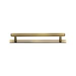 Heritage Brass - Hexagonal Cabinet Pull Handle with Plate
