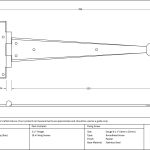Arrow Head T Hinge (pair)