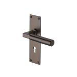 Heritage Brass - Bauhaus Door Handle on Plate