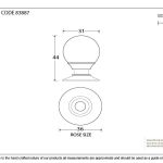 Anvil Anvil Ball Cabinet Knob