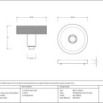 Anvil Brompton Centre Door Knob (Plain)