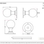 Anvil Ball Mortice Knob Set