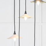 Smooth Brass Flora Cluster Pendant in Teasel