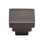 Heritage Brass - Square Stepped Cabinet Knob