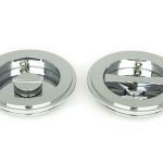Anvil Art Deco Round Pull - Privacy Set