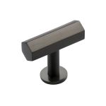 Heritage Brass - Hexagon T-Bar Cabinet Knob with Rose