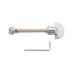 Polished Chrome Spare Turn and Release Long Version 80mm Spindle