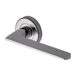 Heritage Brass - Pyramid Door Handle on Round Rose