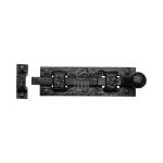 Tudor - Ball End Door Bolt Straight Black Iron