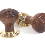 Rosewood Ringed Mortice/Rim Knob Set