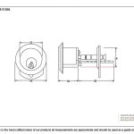 Black Rim Cylinder KD