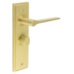Burlington Knightsbridge Door Handles On Back Plate with Turn & Release