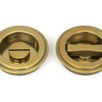 Anvil Art Deco Round Pull - Privacy Set