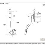 Anvil Large 16mm Monkeytail Espag