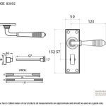 From The Anvil Reeded Lever on Backplate Set