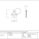 From The Anvil 30mm Round Escutcheon