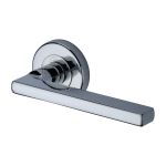 Sorrento - Vector Door Handle on Round Rose
