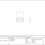 Pewter Mortice Plate For 4" Cranked Bolt