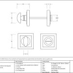 Anvil Round Thumbturn Set (Square)