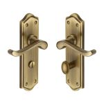Heritage Brass - Buckingham Door Handle on Plate