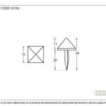 From The Anvil Pyramid Door Stud