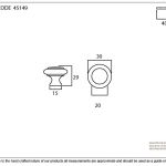 From The Anvil Regency Cabinet Knob