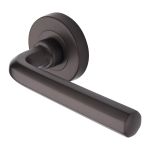 Heritage Brass - Octave Door Handle on Round Rose