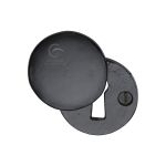 M.Marcus - Standard Key Escutcheon Round Covered Black Iron
