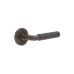Burlington Piccadilly Knurled Door Handles On Rose