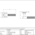 Anvil Brompton Lever on Rose Set (Square) - Unsprung