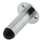 Cylinder Wall Mounted Door Stop on Rose