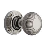 Heritage Brass - Reeded Mortice Door Knob on Rose