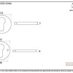 Anvil Regency Concealed Escutcheon