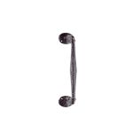 Black Antique Offset Pull Handle on Rose 238mm