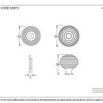 Anvil Beehive Cabinet Knob