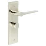 Burlington Knightsbridge Door Handles On Back Plate with Turn & Release