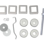 Stainless Steel Back To Back Fixing Pack - Square