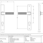 From The Anvil Slimline Lever Espag. Lock Set