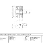 Mushroom Brighton Fastener - Narrow (Square)