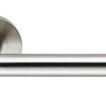 Stainless Steel 19mm Dia. Grade 4 Mitred Safety Lever on Round Rose