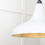 Smooth Brass Frankley Pendant in Flock